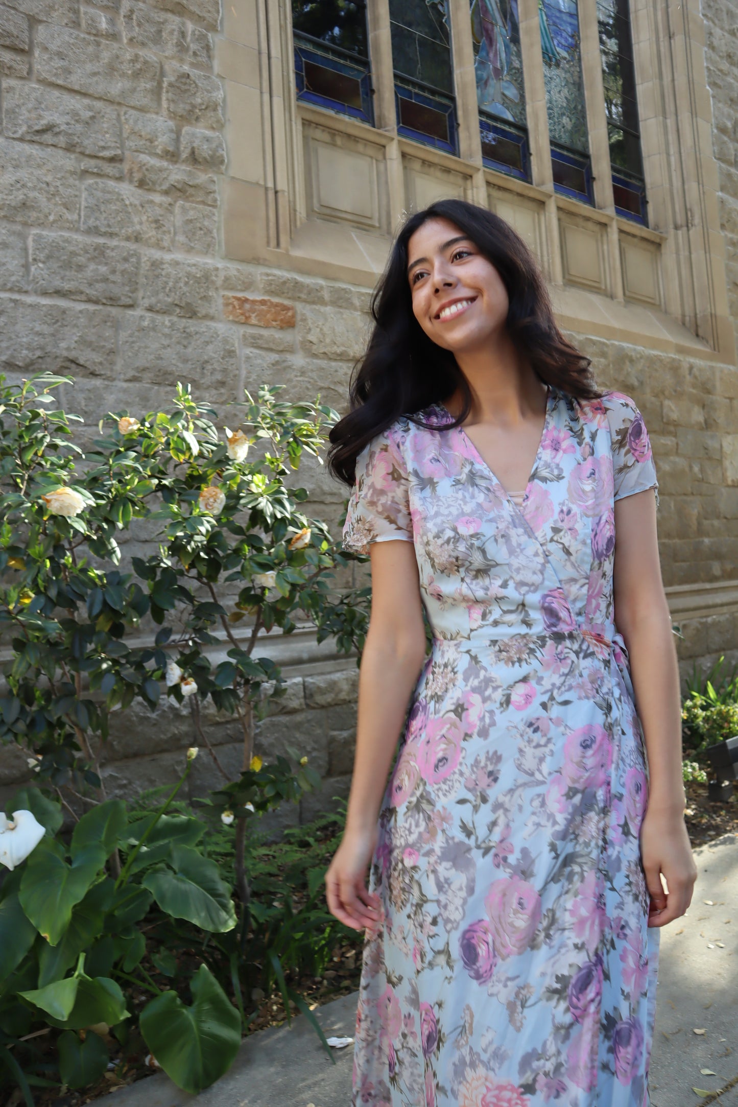 Floral Wrap Dress