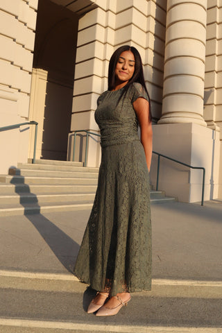 Olivine Lace Two Piece