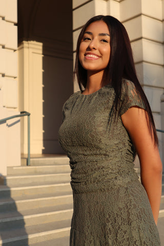 Olivine Lace Blouse